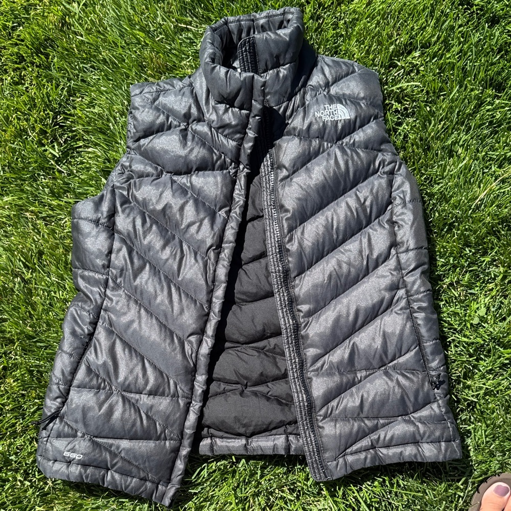 The North Face Charcoal Quilted Vest
